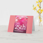 「HAPPY ***25th***結婚's ANNIVERSARY」カード カード (黄色い花)