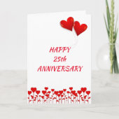 HAPPY ***25th*** ANNIVERSARYと楽しむ" カード (正面)