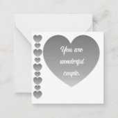 Happy 25th Anniversaryノートカード ノートカード (裏面)