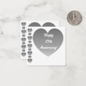 Happy 25th Anniversaryノートカード ノートカード (正面/裏面インサイチュ)