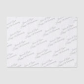 Happy 25th Anniversary DIY Names/Year Grey Script 薄葉紙 (正面)