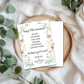 Happy 25th anniversary the best is yet to come カード