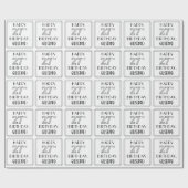 HAPPY 27th誕生日;アールデコスタイル;名前をカスタムする ラッピングペーパー (フラット)