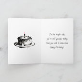 Happy 28 Again! | ユーモラスな皮肉な誕生日 カード (内部)