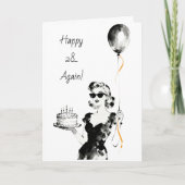 Happy 28 Again! | Funny Sarcastic Birthday カード (正面)