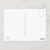 Happy 2nd Birthday, Personalized Teddy Bear Card,  ポストカード (裏面)