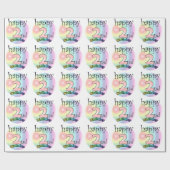 Happy 2nd Birthday (roze) ラッピングペーパー (フラット)