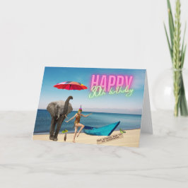 Happy 30thおもしろい&ファンキー誕生日カード カード