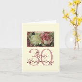 Happy 30th Anniversaryバラ カード (黄色い花)