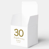 Happy 30th anniversary name date golden bold lette フェイバーボックス (オープン)