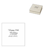 Happy 30th birthday add name date stylish simple  ラバースタンプ (押印)