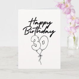 Happy 30th Birthday Celebration カード