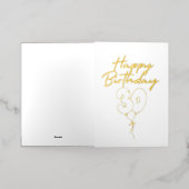 Happy 30th Birthday Celebration 箔グリーティングカード (外側レイダウン)