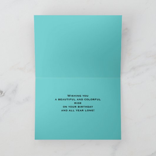 Happy 30th Birthday Greeting Card, Red Bicycle カード (内部)