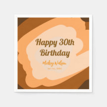 Happy 30th birthday rustic wooden Halloween fall b