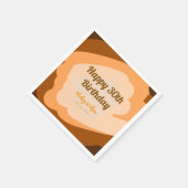 Happy 30th birthday rustic wooden Halloween fall b スタンダードカクテルナプキン (角)