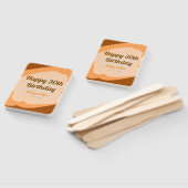 Happy 30th birthday rustic wooden Halloween fall b ハンドファン (組立なし)