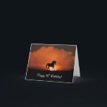Happy 30th Birthday with Horse and Sun カード<br><div class="desc">馬かわいらしのテーマの誕生日カード30歳！</div>
