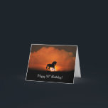 Happy 30th Birthday with Horse and Sun カード<br><div class="desc">馬かわいらしのテーマの誕生日カード30歳！</div>