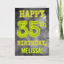 "HAPPY 35th BIRTHDAY" 不気味な光るオーラ