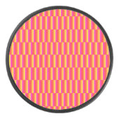 Happy 3D Rainbow Tiles Pattern アイスホッケーパック (正面)