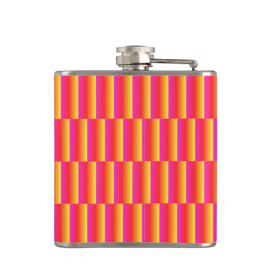 HAppy 3d Rainbow Tiles Pattern フラスク (裏面)