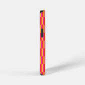 Happy 3D Rainbow Tiles Pattern iPhoneケース (右側面)