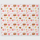 Happy 3th Birthday party   ラッピングペーパー (フラット)