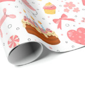 Happy 3th Birthday party   ラッピングペーパー (ロールコーナー)