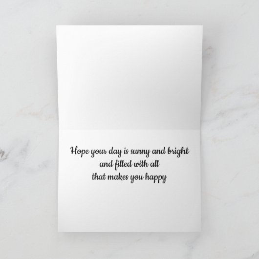 HAPPY **40th**誕生日 カード (内部)