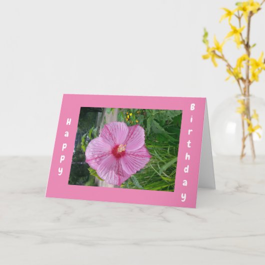 HAPPY **40th Birthday カード (黄色い花)