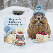 Happy 44th Groundhog Day Birthday カード