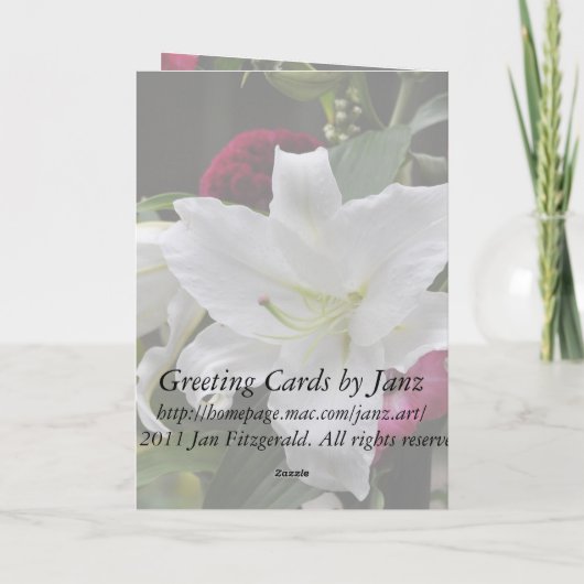 Happy 45th Anniversy Card by Janz カード (裏面)