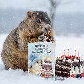  Happy 45th Groundhog Day Birthday  カード