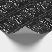 HAPPY 46th誕生日、アールデコスタイル(名前をカスタムする付き) ラッピングペーパー (角)