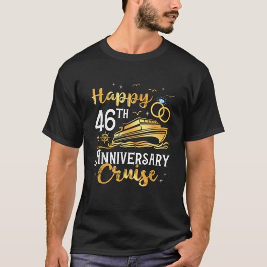Happy 46th Anniversary Cruise Golden Wedding Trip  Tシャツ (正面)