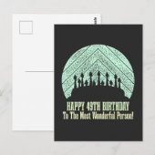 Happy 49th birthday to the most wonderful person ポストカード (正面/裏面)