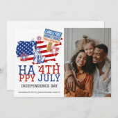 Happy 4 of 7月の独立記念日の写真 シーズンカード (正面/裏面)