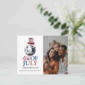 Happy 4 of 7月の独立記念日の写真 シーズンポストカード (スタンド正面)