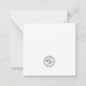 Happy 4 of 7月ビジネスの輝き |不動産仲介業者ミニ ノートカード (裏面)