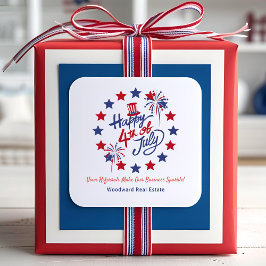 Happy 4 of 7月ビジネスの輝き |実在財産 スクエアシール