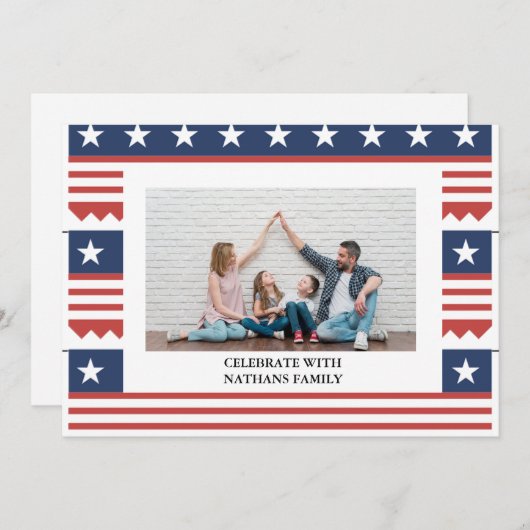Happy 4 of 7月Independence Day写真 (正面/裏面)