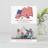 Happy 4 of 7月Independence Day America写真 カード (スタンド正面)