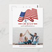 Happy 4 of 7月Independence Day America写真 ポストカード (正面/裏面)