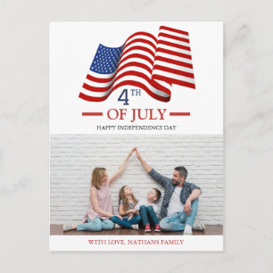 Happy 4 of 7月Independence Day America写真 ポストカード
