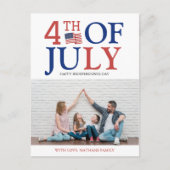 Happy 4 of 7月Independence Day America写真 ポストカード (正面)
