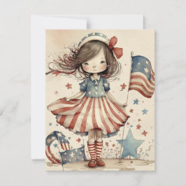 Happy 4 of 7月Independence Day Card シーズンカード