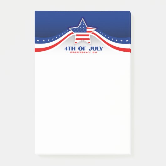 Happy 4 of 7月Post-it Notes ポストイット (正面)