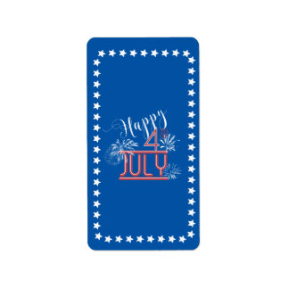 Happy 4th Fireworks Hershey's Wrapper ID185 ラベル