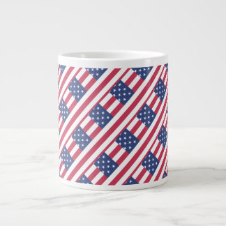 Happy 4th July Independence Day ジャンボコーヒーマグカップ
